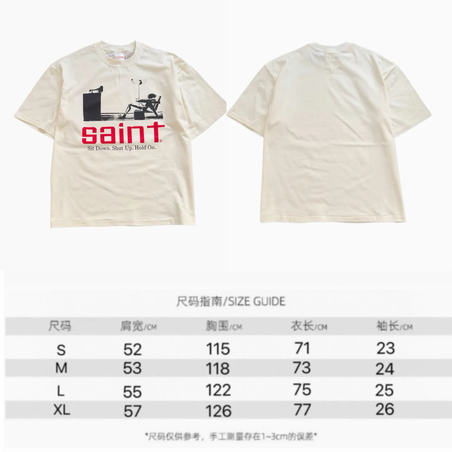 ❥8042#P116 Saint Mxxxxxx new "Sketch Figure" is made of pure cotton fabric 280g Process: Direct Inkjet Printing Size: (S-M-L-XL) Color: Beige